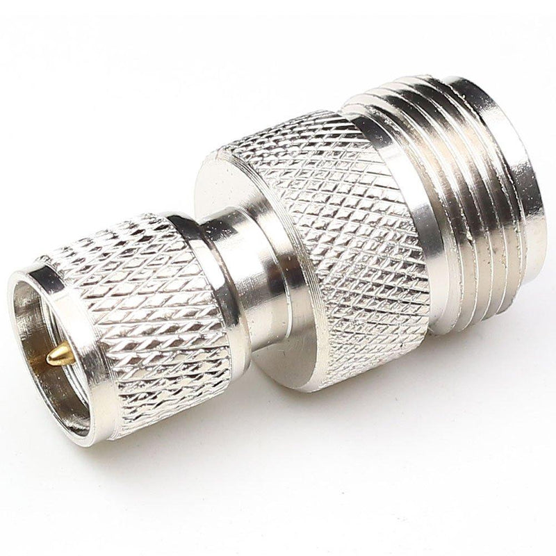 ANHAN N Female to Mini UHF Male Connectors,Mini UHF to N Type adapters N Type coaxial Connector RF Coax Adapter 2Packs