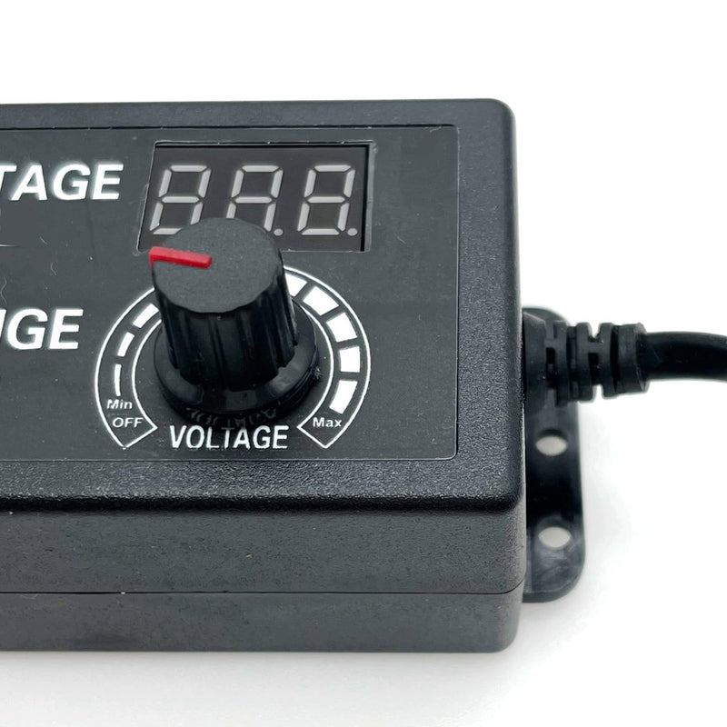 JZK Voltage Adjustable Power Supply DC 3-12V 5A with Digital Display, 60W Max 100-240V AC to DC 3V 4V 4.5V 5V 6V 7V 8V 9V 10V 12V Universal Power Supply Transformer Converter