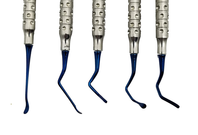 Vista Tunneling Procedure Kit in Steel Cassette (5 pcs, Blue Plasma Coating) Dental periodontologist Gum repositioning ARTMAN Brand