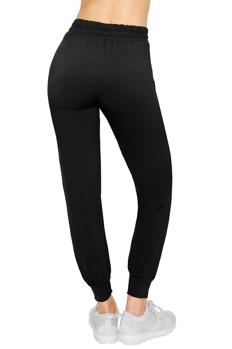 ALWAYS Women's Jogger Sweatpants with Pockets — Premium Buttery Soft Stretch Pants Small Jog128 / Black 2