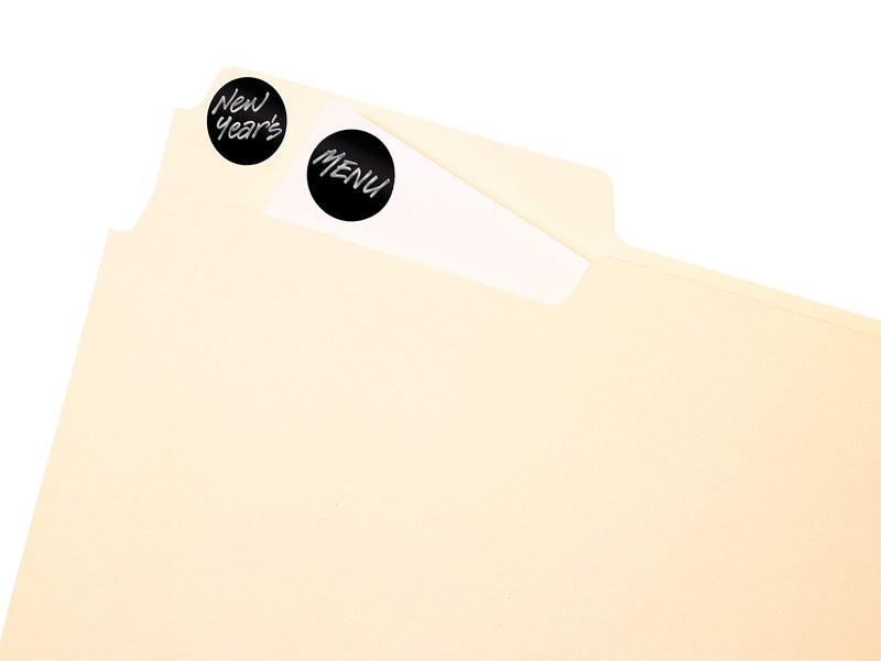 Avery 05459 Handwrite Only Removable Round Color-Coding Labels, 3/4" dia, Black (Pack of 1008)