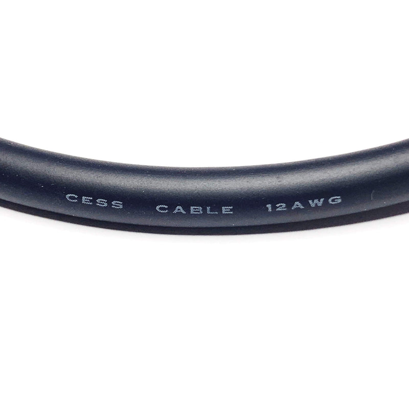 CESS-010 Speakon Female Connector To 1/4 TS Male Adapter Patch Speaker Cable 6 Inches - Female Speak-on Jack To 6.35mm TS Plug - 2 Pack
