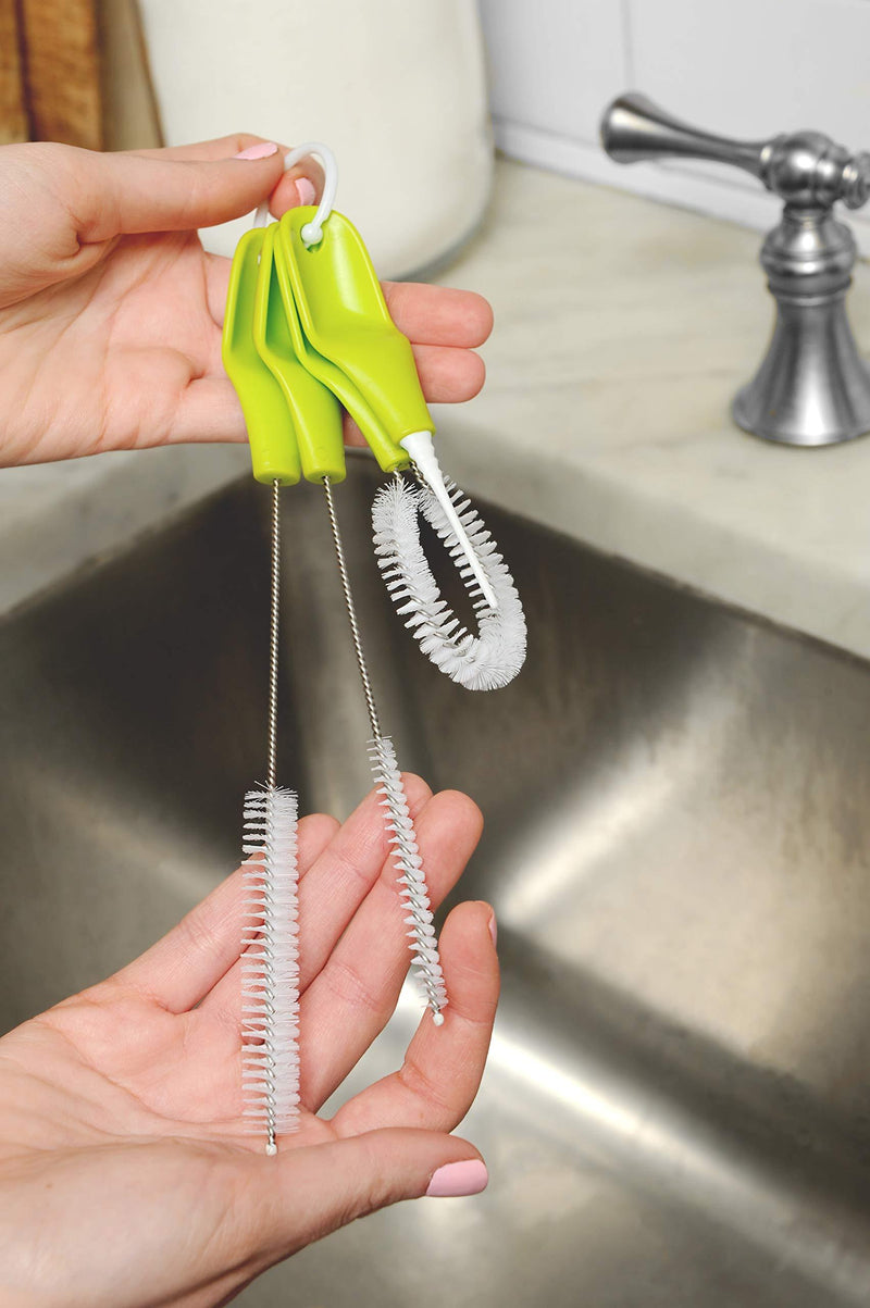 Full Circle Green Little Sipper Bottle and Straw Detail Cleaning Brush Set, One Size
