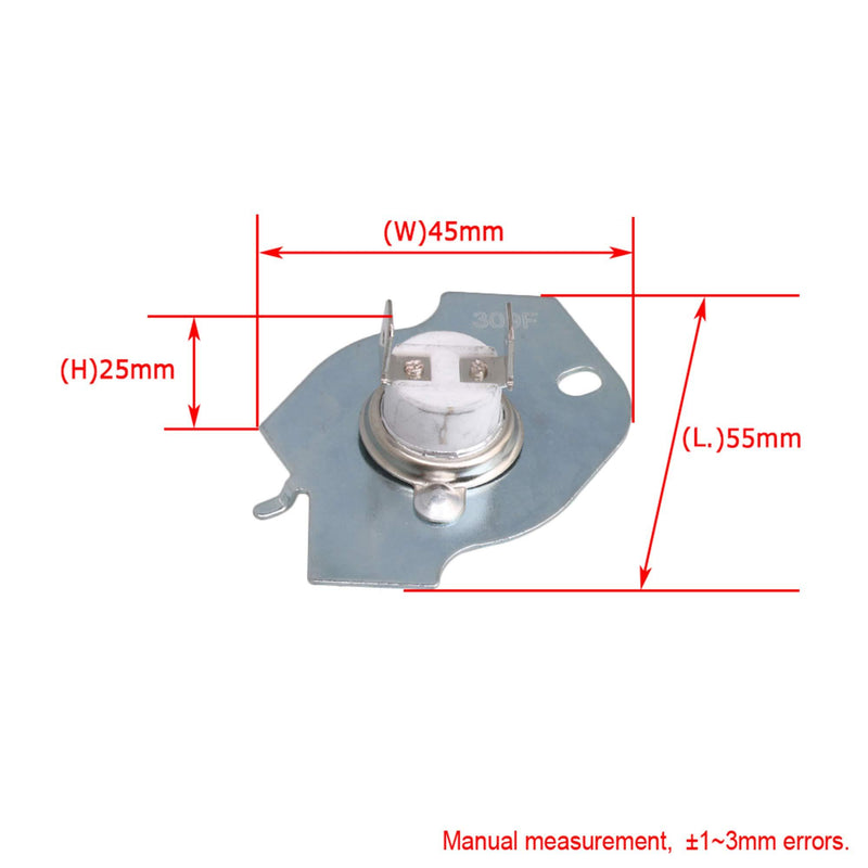 RDEXP WP3977393 Dryer Thermostat Thermal Fuse Limit Switch Kit Repace 3399848 3977393 AP3094244 Dryer Set of 2