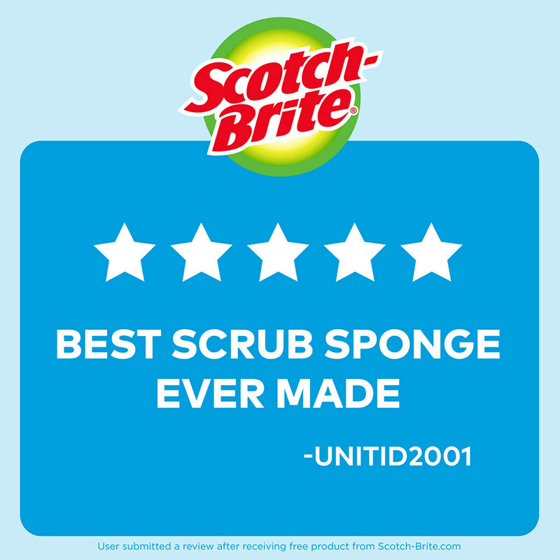 Scotch-Brite Non-Scratch Scrub Sponges, 3 Scrub Sponges