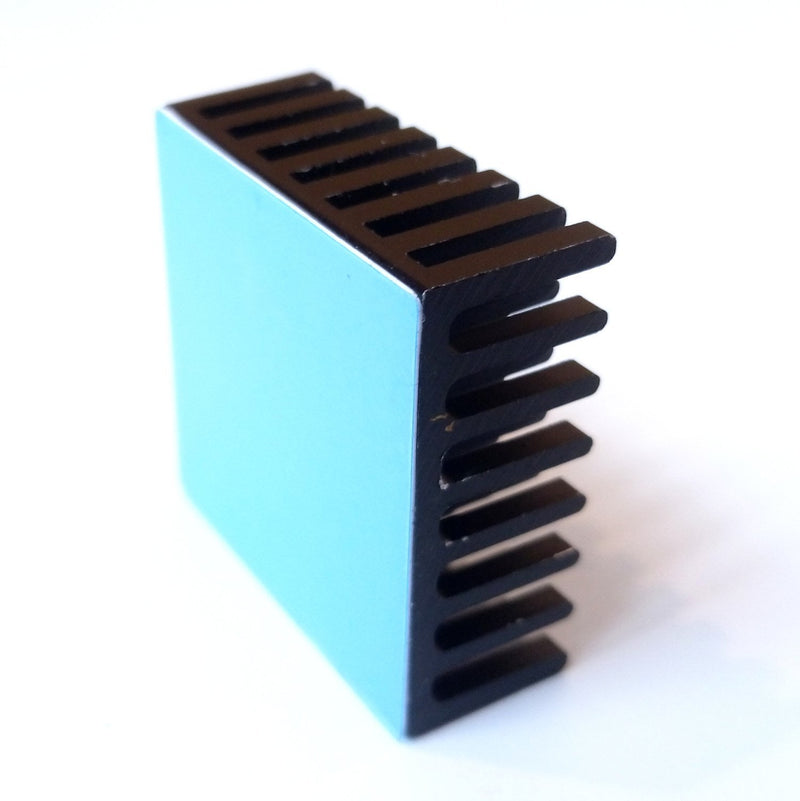 Easycargo 10pcs 25mm Heatsink Kit 25x25x10mm + 3M 8810 Thermal Conductive Adhesive Tape, Cooler Aluminum Heat Sink for Cooling Raspberry Pi 4 GPU IC Chips LED (25mmx25mmx10mm)