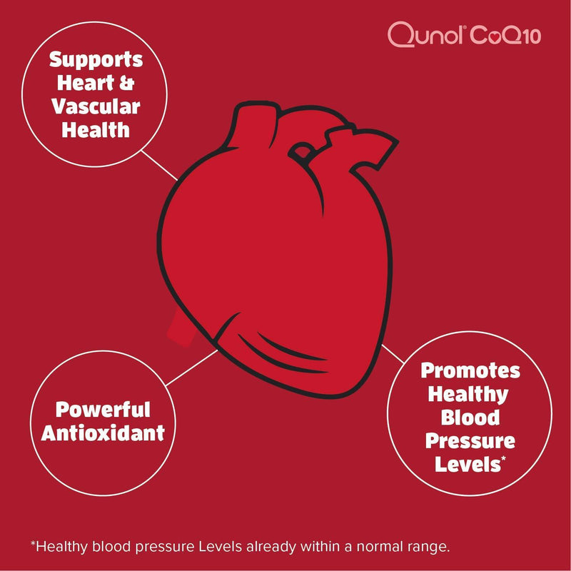 Qunol Ultra CoQ10 100mg, 3x Better Absorption, Patented Water and Fat Soluble Natural Supplement Form of Coenzyme Q10, Antioxidant for Heart Health, 120 Count Softgels 120 Count (Pack of 1)