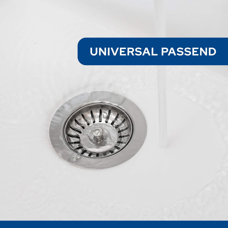 Sink strainer basket (Advanced) - Universal sink strainer made of hardened steel with innovative plug function - Ideal as a Blanco sink replacement part - Improved version 2023 (Ø 82 mm) Ø 82 mm