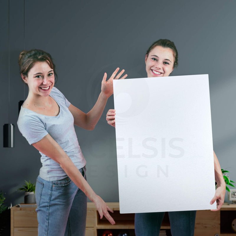 Excelsis Design, Pack of 15, Foam Boards (Acid-Free), 11.7x16.5 Inches (Many Sizes Available), 1/8 Inch Thick Mat, White with White Core (Foam Core Backing Boards, Double-Sided Sheets)