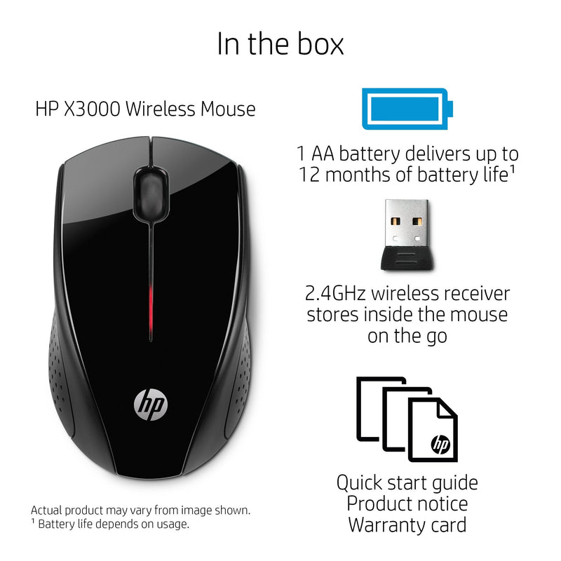 HP Wireless Mouse X3000 G2 (28Y30AA, Black)