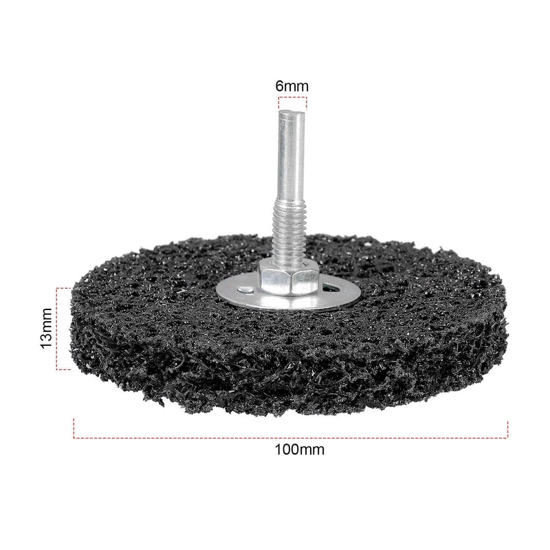 Pack of 5 CSD disc set, 100 mm CBS grinding disc, black coarse cleaning disc, CBS cleaning disc for angle grinders of paint, rust welds, oxidation cleaning and removal