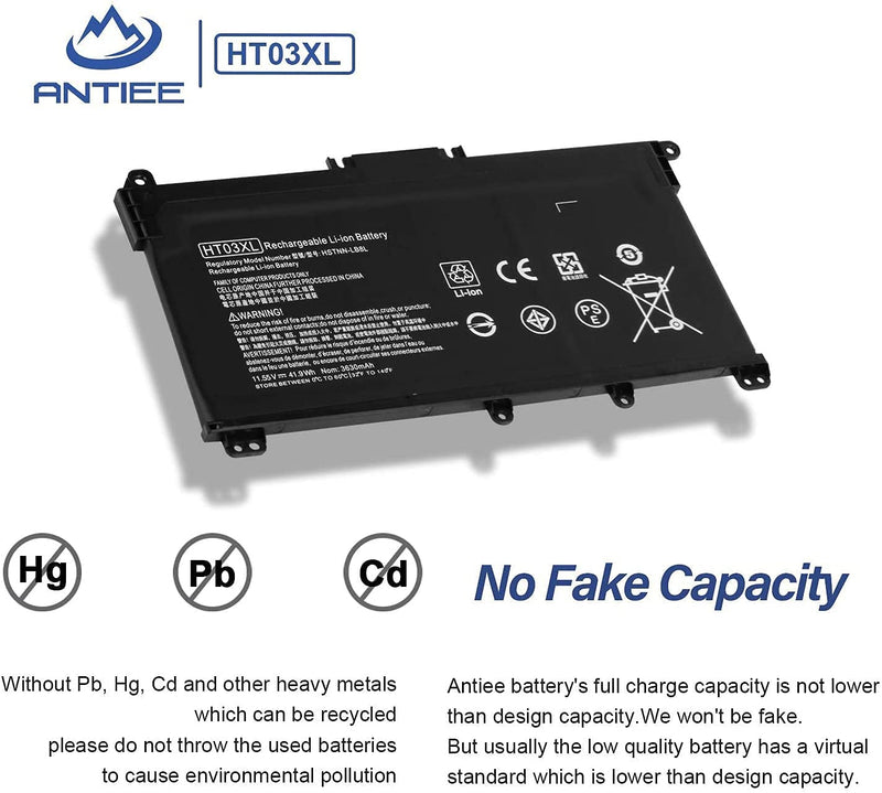 ANTIEE HT03XL L11119-855 for HP Pavilion 14-CE 14-CF 14-cm 14-CK 14-DF 14-DH 14-DK 14-DQ 14-MA 14Q-CS 14Q-CY 15-CR 15-CS 15-CW 15-DA 15-DB 15-DW 15-DY 17-by 17-CA L11421-421 15-cs0xxx 15-da0xxx