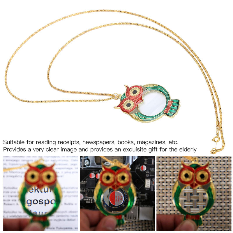 Magnifying Glass with Chain Cute 10X Magnifying Glass, for Children The Elderly