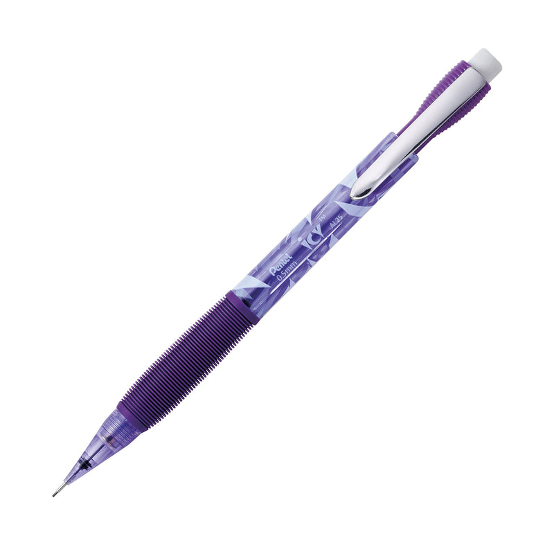 Pentel Icy Automatic Pencil, 0.5mm, Violet Barrel, Box of 12 (AL25TV) (Appearance may vary) 1 12 Pack