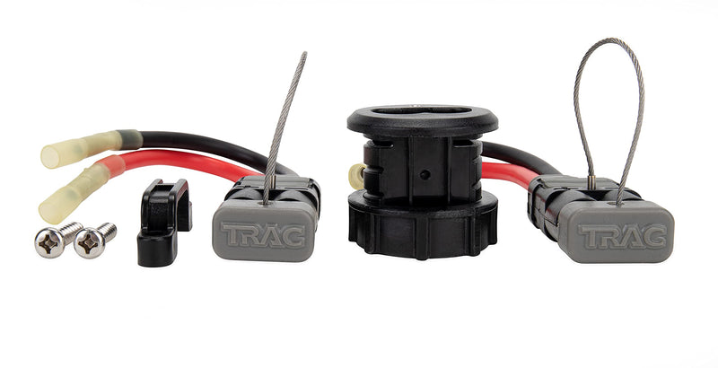 Trac Outdoors High-Current Connector Kit, 8 Gauge - Upgrade Your Trolling Motor Connectors to High-Current 12V or 24V Power - For 60 Amp 12/24/36V Power (69441)