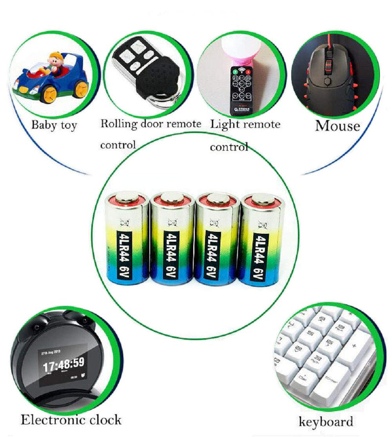Cotchear 5 pk 4LR44 / 476A / PX28A / A544 / K28A / L1325 Battery 6V Alkaline BatteriesHigh Capacity for Dog Collars