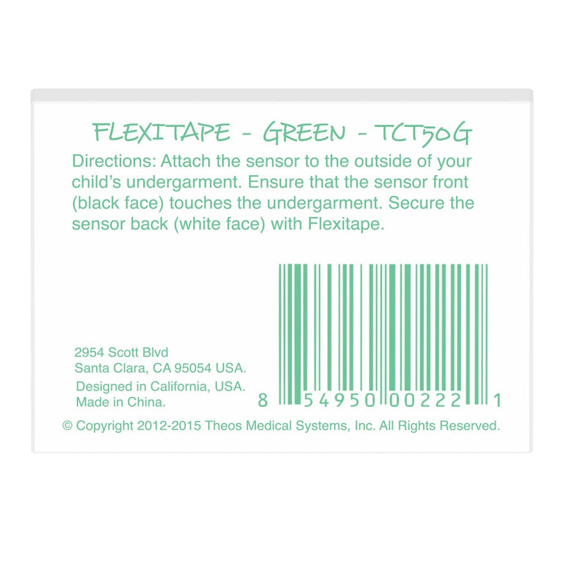 Chummie Flexitape for Premium and Elite Bedwetting Alarms, Green, 60 Count