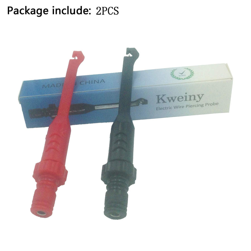 kweiny Electronic Wire Piercing Probe Clip 2 Pack for Automotive Diagnostic Tester Tool