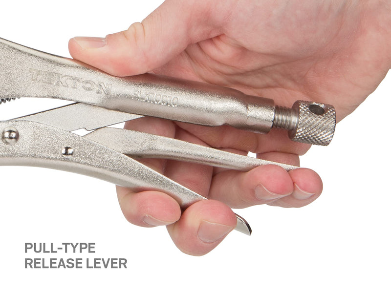 TEKTON 10 Inch Curved Jaw Locking Pliers | PLK10010 10 Inch (Individual)