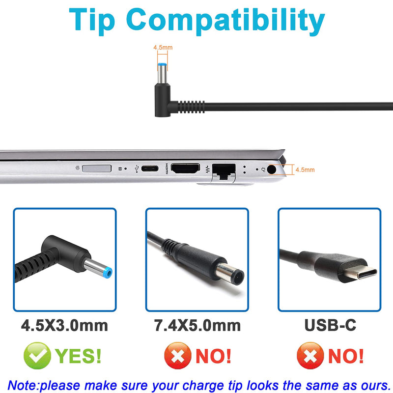 45W 19.5V 2.31A Ac Adapter Laptop Charger for HP 741727-001 TPN-C125 HSTNN-LA40 HSTNN-DA40 854054-002 HSTNN-CA40 740015-002 740015-003 740015-004,HP 15-f387wm 15-f272wm 15-f233wm 15-ba009dx 15-r132wm