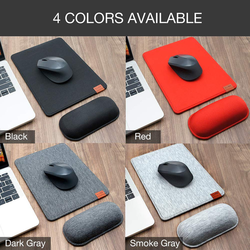 SenseAGE Enlarge Mouse Pad & Mouse Wrist Rest Set, Ergonomic Mouse Mat with Non-Slip Base and Keyboard Wrist Rest for Home & Office, Comfortable, Lightweight for Typing and Pain Relief, Black