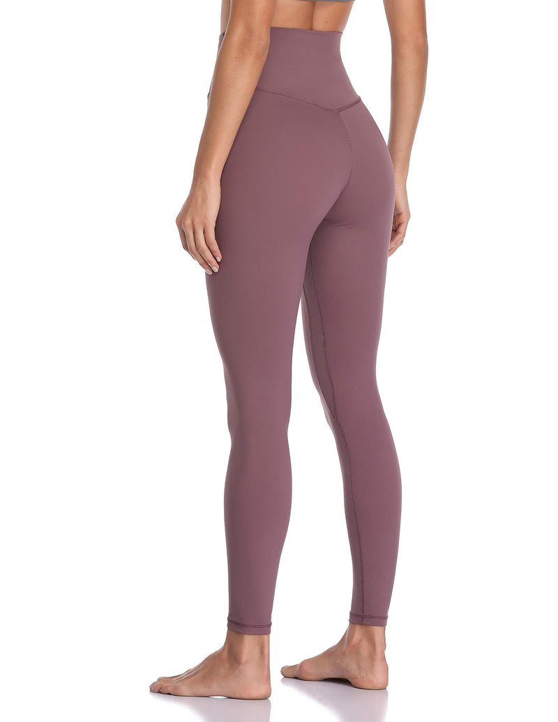 Colorfulkoala Women's Buttery Soft High Waisted Yoga Pants Full-Length Leggings Dusty Red X-Small
