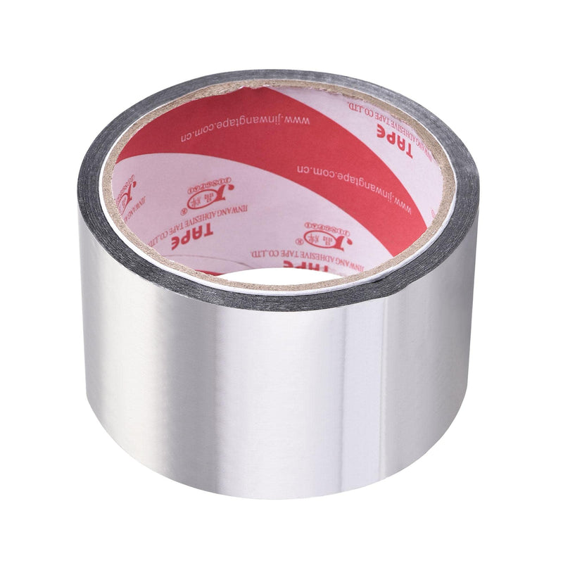 uxcell Aluminum Foil Tape, 56mmx32m Self-Adhesive Waterproof High Temperature Sealing Tapes for HVAC Duct Pipe Insulation, Pack of 3