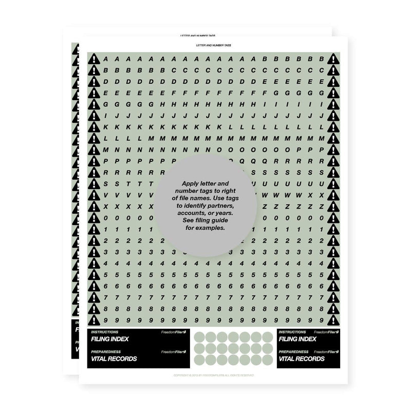 FreedomFiler Business Filing System 1/3 Tab