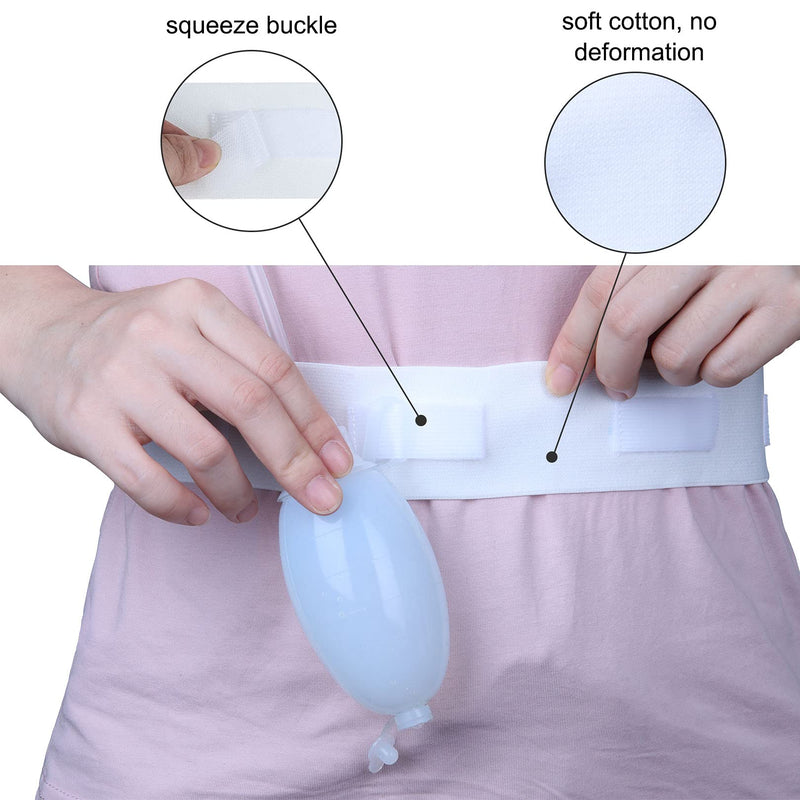 MUYU Drainage Bulb Holder Adjustable Belt, Surgical Drain Holder for Secure Different Types of Postoperative Care Drainage Tube (Large) Large