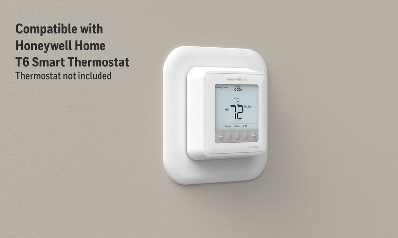 Honeywell Home Large Cover Plate & Electrical Box Adaptor for T-Series Thermostats (THP2400A1080) , White