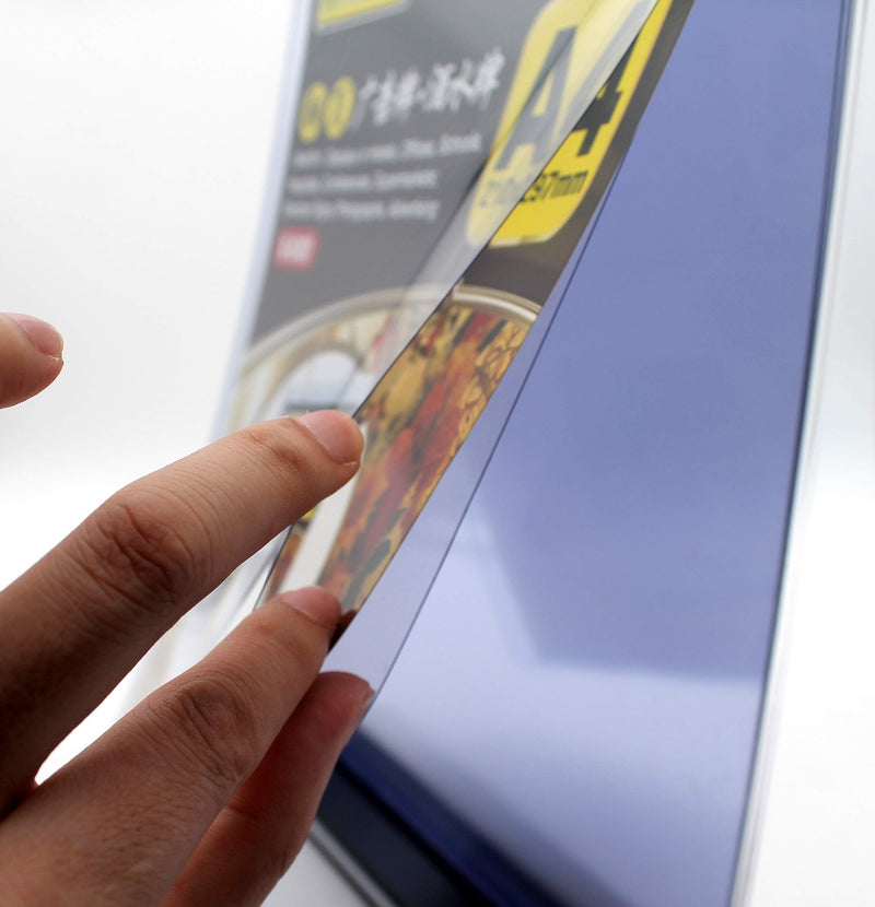 A4 Multi-Page flip Display Card Label Display Stand Detachable Label Business menu Folder, T-Shaped Double-Sided 8.5 x 11