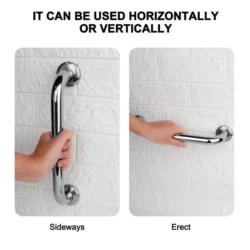 2 Pack Shower Grab Bar, Stainless Steel Bathroom Grab Bar, Shower Handle, Bath Handle, Grab Bars Senior for Bathroom (12 Inch ) 12inches