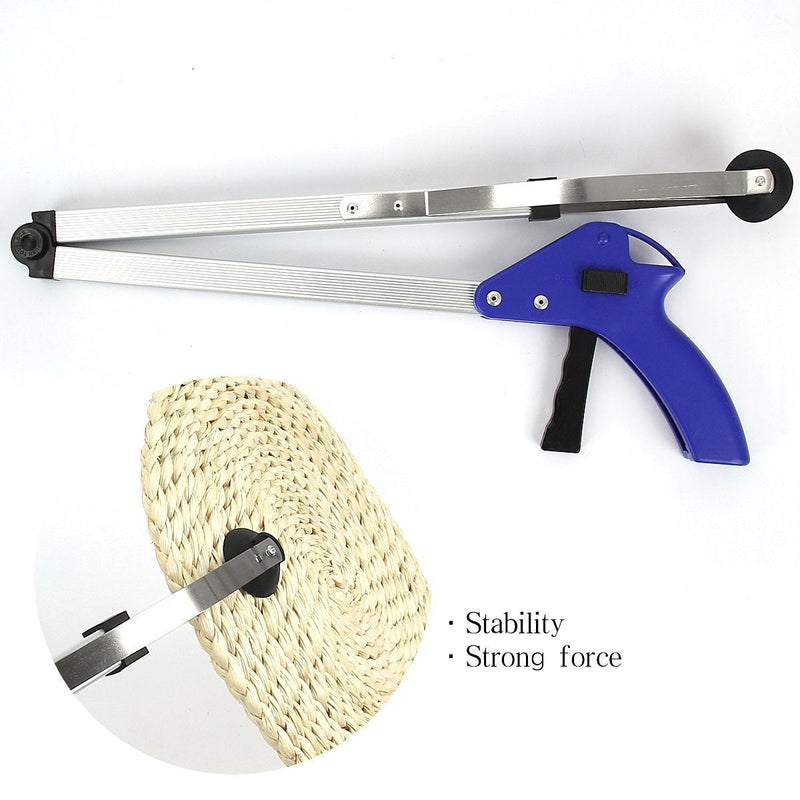Reacher Grabber 32" Extra Long Folding Reaching Claw Heavy Duty Mobility Aid Arm Extender Gripper Tools for Trash Pick Up Litter Picker Garden Nabber Elderly Arthritis Reach Assist Tool