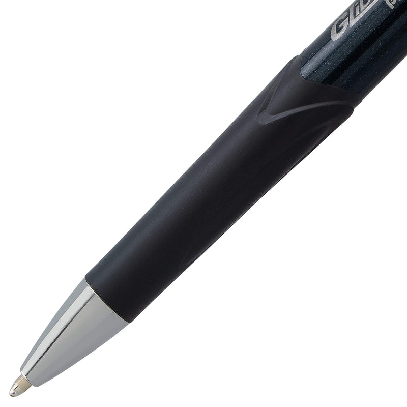 Pentel Glidewrite Signature Ballpoint Pen, (1.0mm) Medium, Black Barrel, Black Ink, 3-pk (BX930ABP3A)