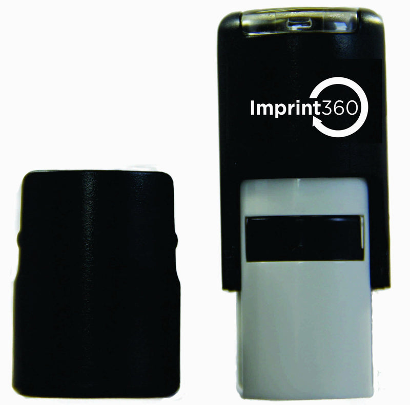 Supply360 AS-IMP2012 Round Stamp Posted in Circle, Red Ink, Durable, Light Weight Self-Inking Stamp, 5/8" Impression Area