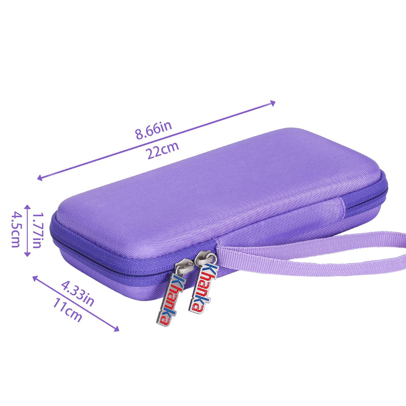 Khanka Hard Travel Case Replacement for Texas Instruments TI-83 Plus/TI-84 Plus/TI-84 Plus CE Color Graphing Calculator, Case Only (Infinitely Iris) Purple