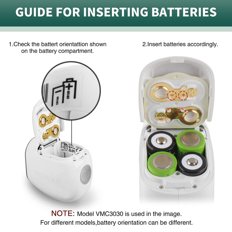 Taken 123 Batteries Lithium, 8 Pack 3.7V CR123A [CAN BE RECHARGED] Arlo Batteries with Charger for Arlo VMC3030 VMK3200 VMS3330 3430 3530