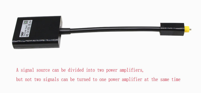 QiCheng&LYS Toslink Digital Optical Splitter 2 Select 1 Audio Adapter Cable-Black(Adapter)