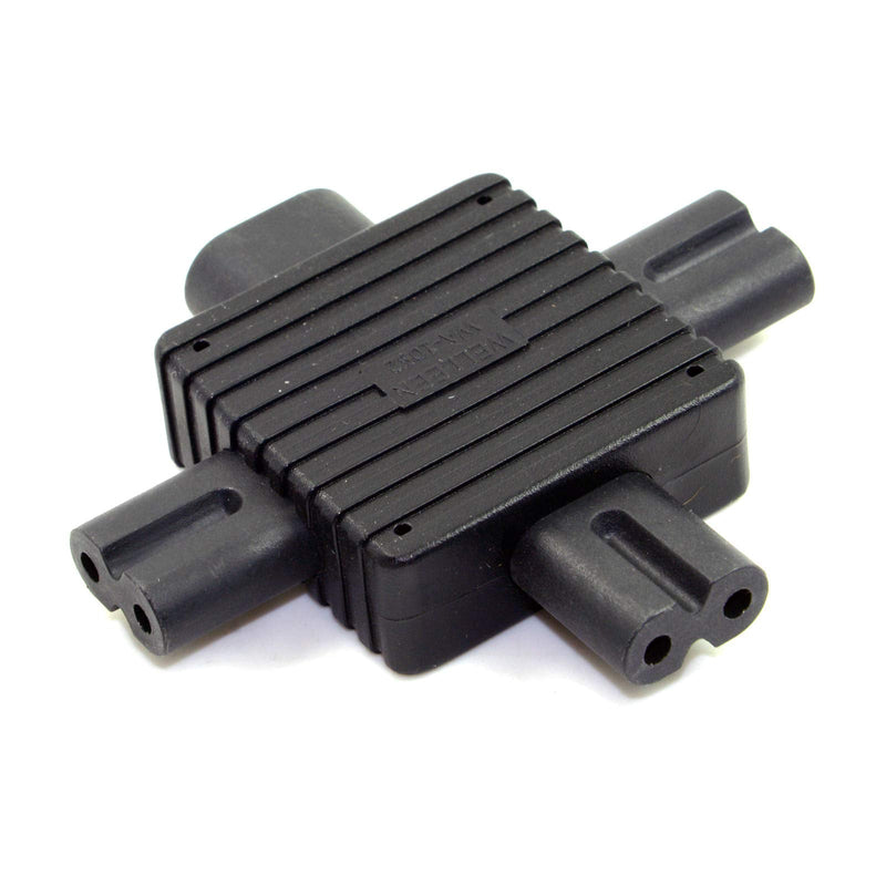 CY IEC 320 Figure 8 C8 Male to 3X Female C7 Splitter Power Adapter for Power Supply 1 in 3 Out