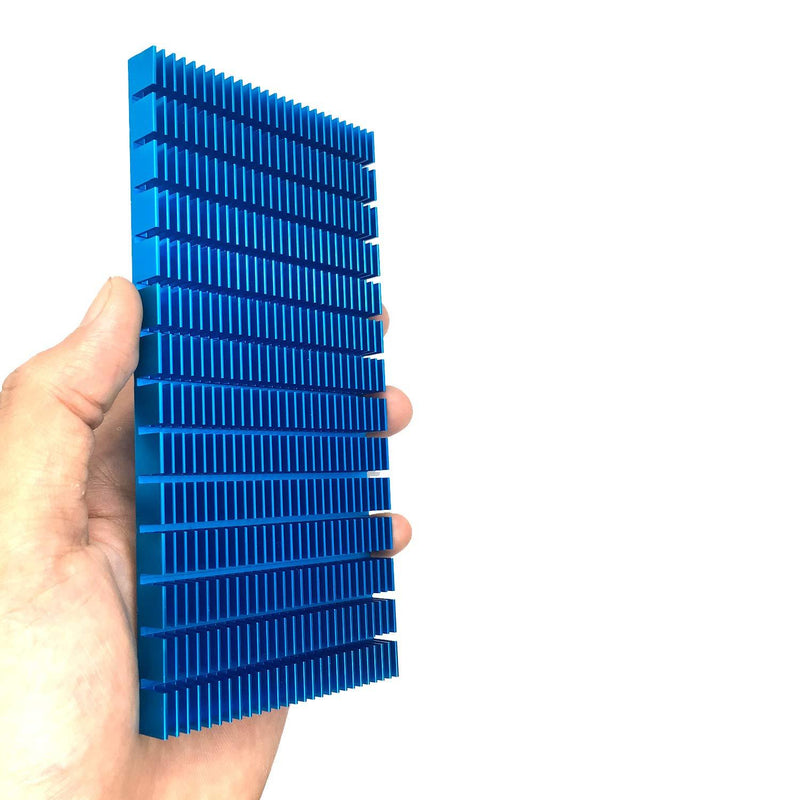 Aluminum Heat Radiator Heatsink Cooling Fan 150x85x12mm Blue Tone