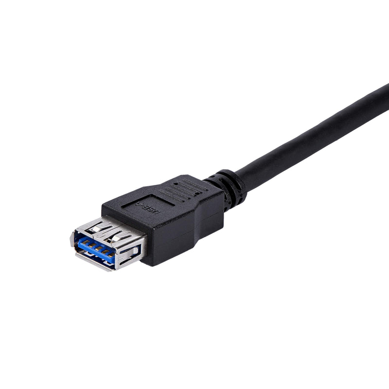 StarTech.com 1m Black SuperSpeed USB 3.0 Extension Cable A to A - Male to Female USB 3 Extension Cable Cord 1 m (USB3SEXT1MBK) 3 ft