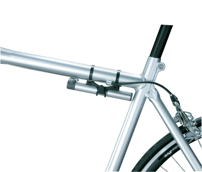 Topeak Micro Rocket AL MasterBlaster Aluminum Bike Pump, Silver, ﻿L x W x H ﻿16 x 2.4 x 2.1 cm / 6.3” x 0.9” x 0.8”