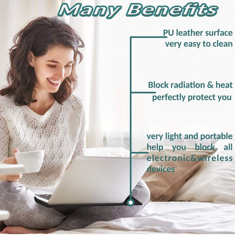 EMF Protection Laptop Pad, NEWBEAU Radiation Blocking Computer Pad, Heat Shielding Laptop Pad Protect Our Body from EMF, Radiation, Fits Laptops, Notebooks, Tablets12IN 16IN B 12IN*16IN