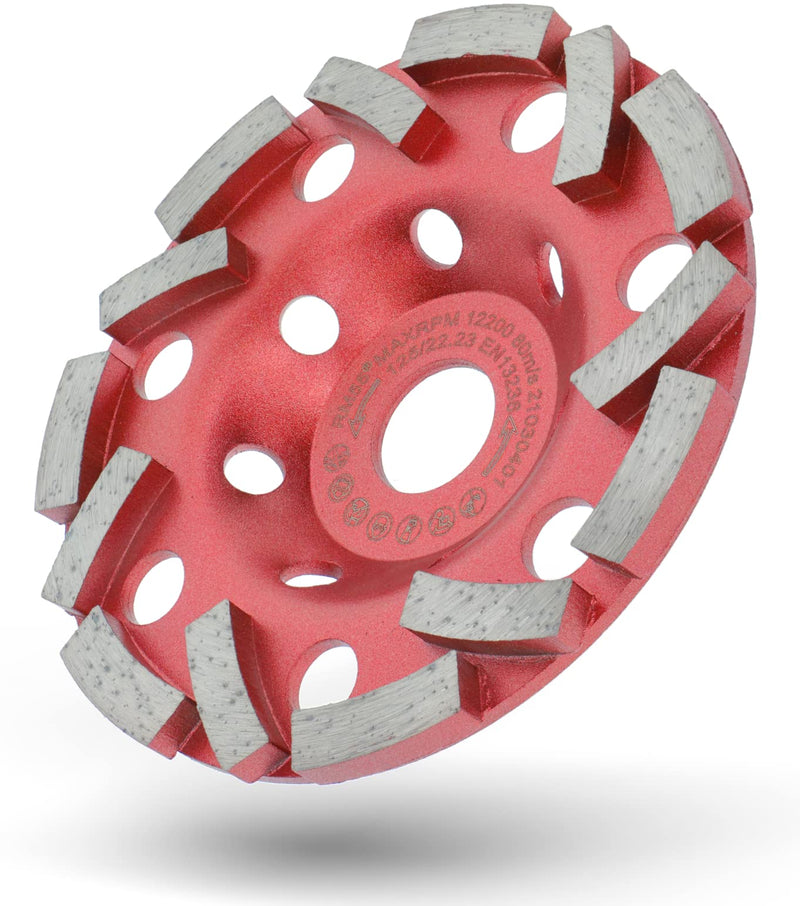 PRODIAMANT diamond grinding cup extra speed concrete 125 mm x 22.2 mm grinding disc for concrete tile adhesive and masonry 125mm