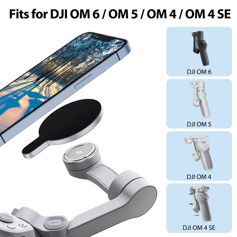 DJI Magnetic Ring Clamp Holder - for DJI OM Magsafe Adapter Mount Compatible with Gimbal Stabilizer DJI OM 6 / OM 5 / OM 4 / OM 4 SE , DJI OM Accessories