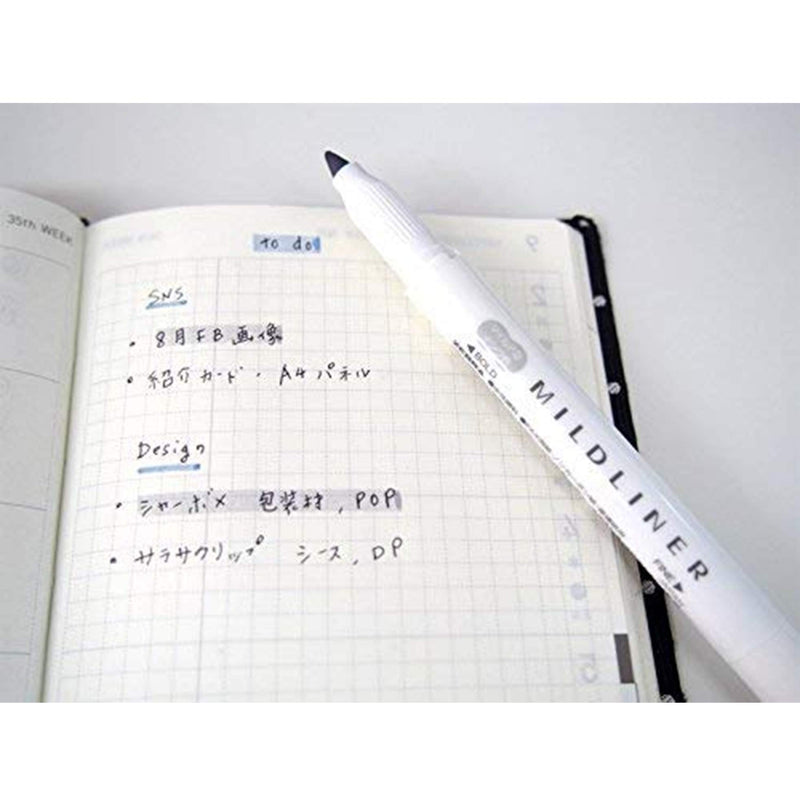 Zebra Mildliner Blue 10 Pen Set