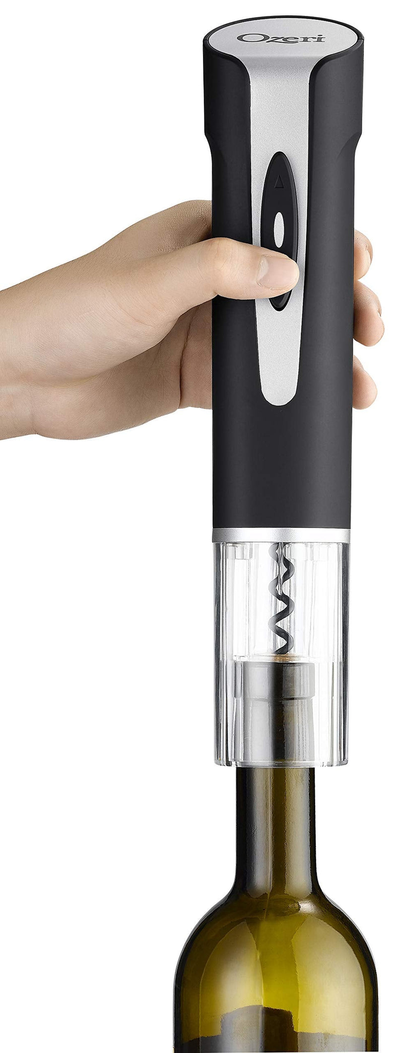 Ozeri Prestige II Cordless Electric Bottle Foil Cutter Wine Opener, One Size, Black