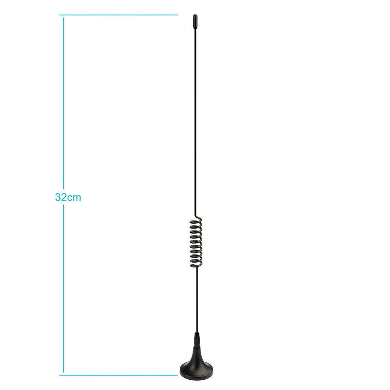 Bingfu Dual Band 978MHz 1090MHz 5dBi Magnetic Base SMA Male MCX Antenna for Aviation Dual Band 978MHz 1090MHz ADS-B Receiver RTL SDR Software Defined Radio USB Stick Dongle Tuner Receiver 1-Pack