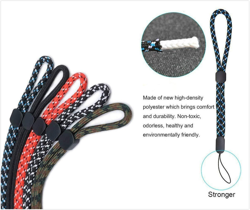 Wrist Lanyard Hand Strap 6pcs, Short 7.5" Adjustable Wrist Rope for Electronic Accessories Phone Camera Flashlight