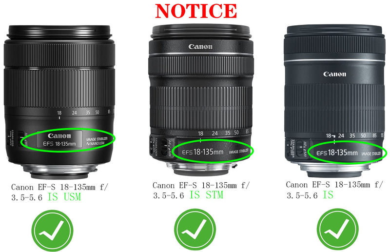67mm Lens Cap Cover Compatible with Canon EF-S 18-135mm f/3.5-5.6 is,EF-S 18-135mm f/3.5-5.6 is USM,EF-S 18-135mm f/3.5-5.6 is STM,HUIPUXIANG [2 Pack]